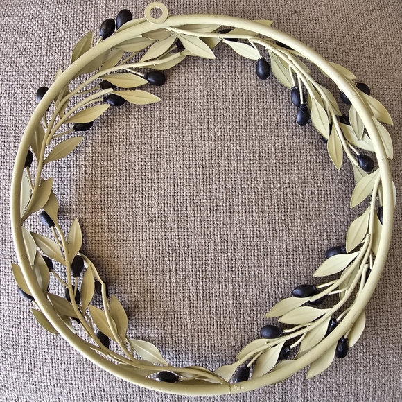Olive Branch Wreath Wall Hanging - Picture 2 of 5
